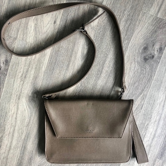 Matt & Nat Handbags - New Matt & Nat Taupe Crossbody Purse Bag